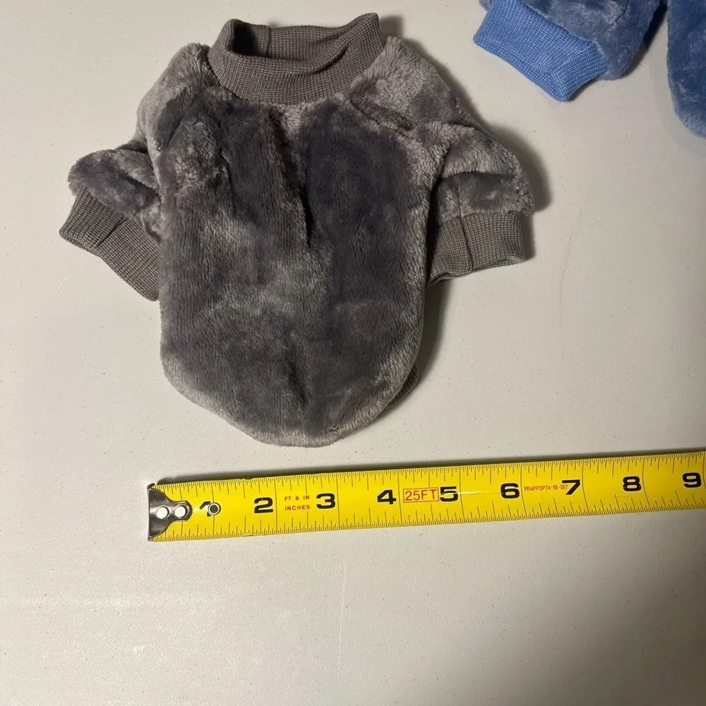 NWOT Dog Sweater 2-Pack | Soft & Warm Pet Jackets (Blue & Gray)